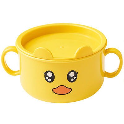 Creative And Fashionable Five-Piece Cartoon Baby Children's Tableware Dinner Plate Household Anti-Fall Split Grid Cartoon Set Complementary Food Bowl