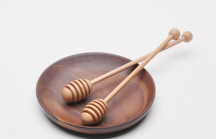 Wooden long handle honey coffee stirrer