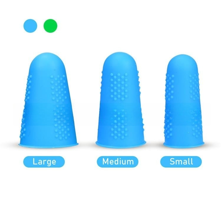 Silicone cNon-slip High Temperature Resistant Fingertip Protective Cover With Particles Three Yards Food Grade