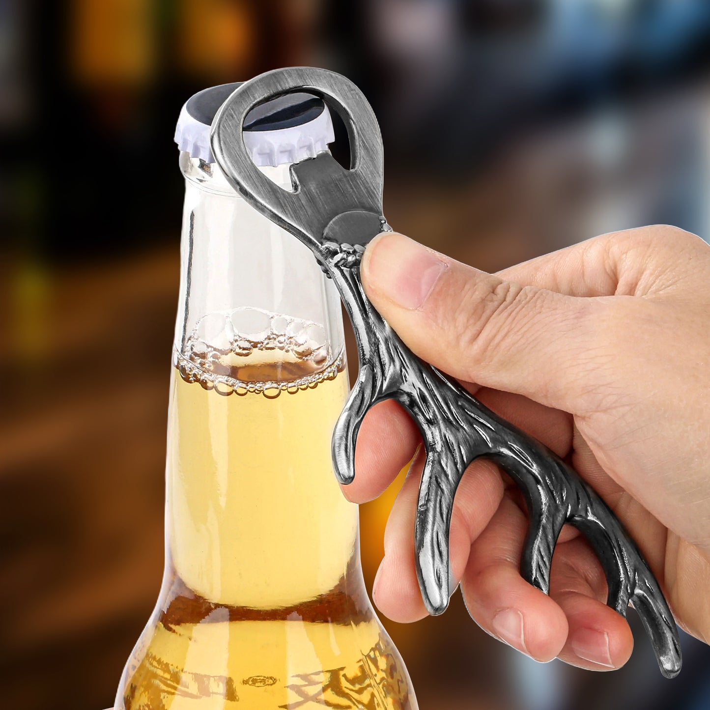 Deer Antler Bottle Opener Is A Small Tool Suitable For Various Parties And Gatherings Used To Open Beer, Wine, Juice, For Bars, Restaurants, Party Supplies, Wine Accessories, Universal Gifts