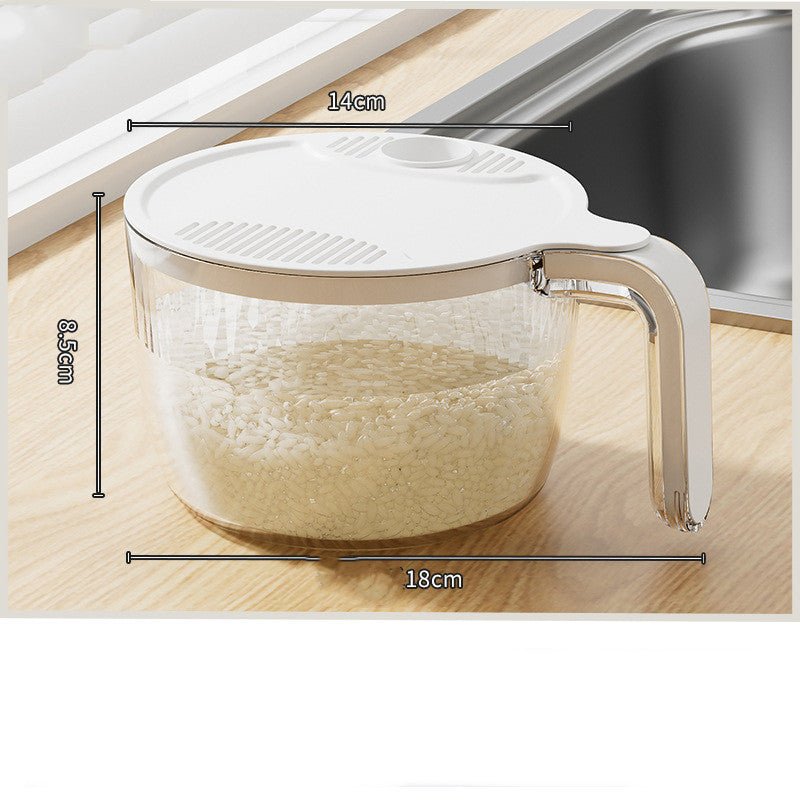 Multifunctional Kitchen Drainage Basket – Rice, Fruit & Vegetable Washer
