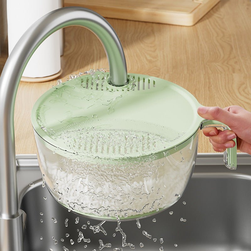 Multifunctional Kitchen Drainage Basket – Rice, Fruit & Vegetable Washer