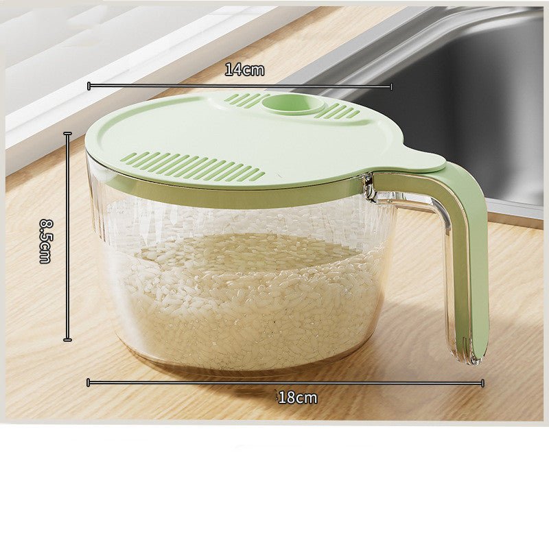Multifunctional Kitchen Drainage Basket – Rice, Fruit & Vegetable Washer