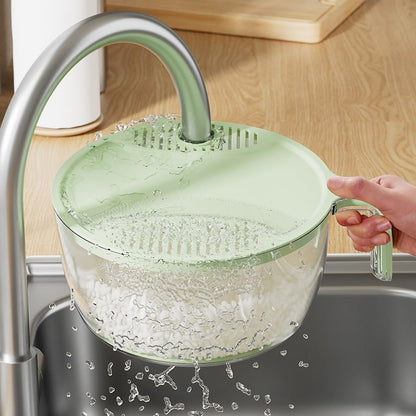 Multifunctional Kitchen Drainage Basket – Rice, Fruit & Vegetable Washer